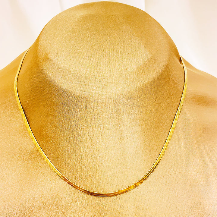 Alessia Snake Stainless Steel Necklace – 18K Gold Plated