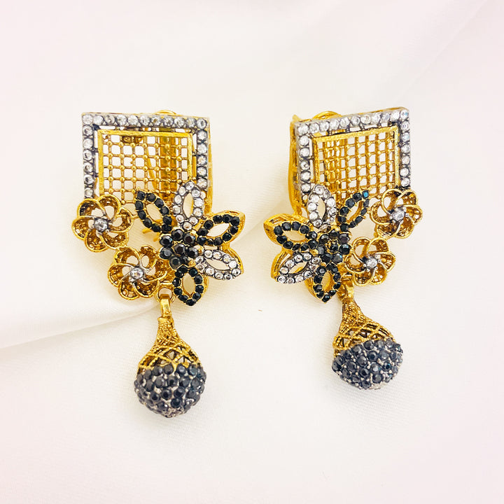 Nazia Floral Drop AD Earrings