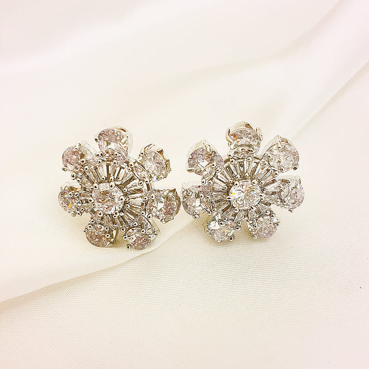 Taviana Studs - Floral Halo Elegance