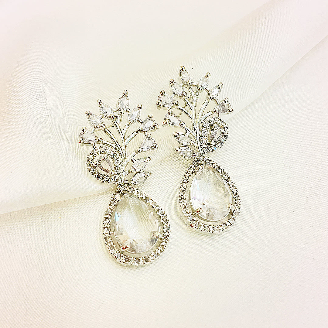 Annelise Teardrop CZ Earrings