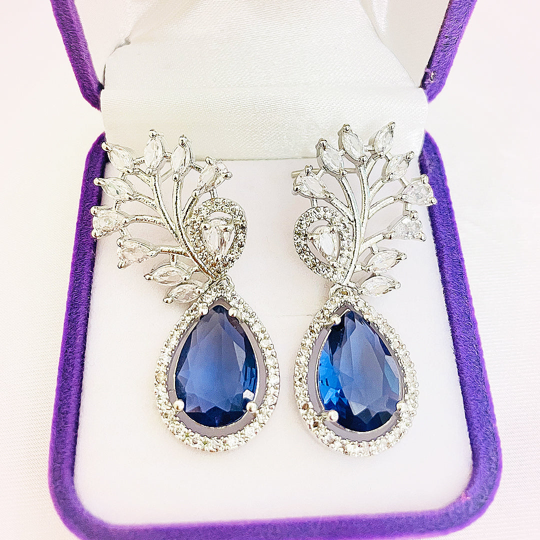 Annelise Teardrop CZ Earrings