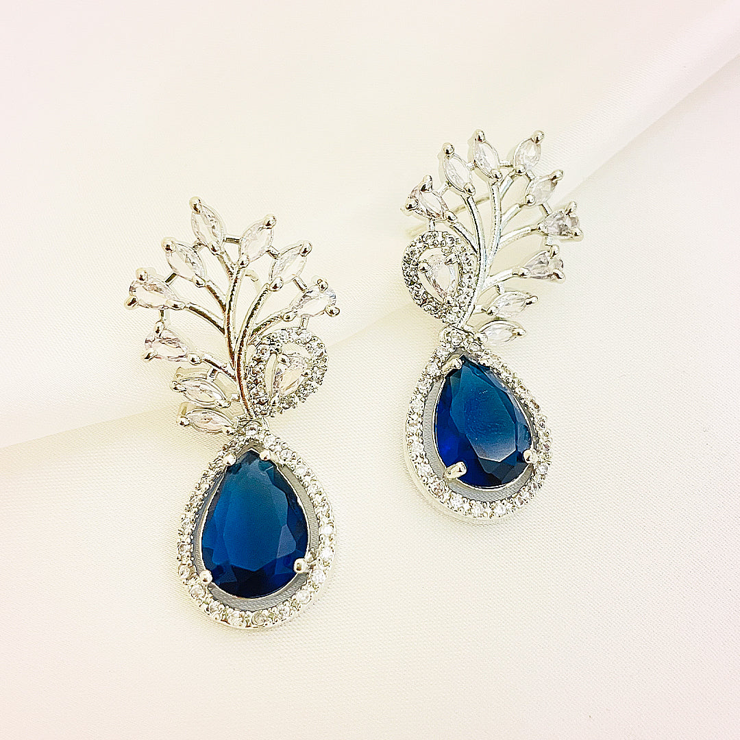 Annelise Teardrop CZ Earrings