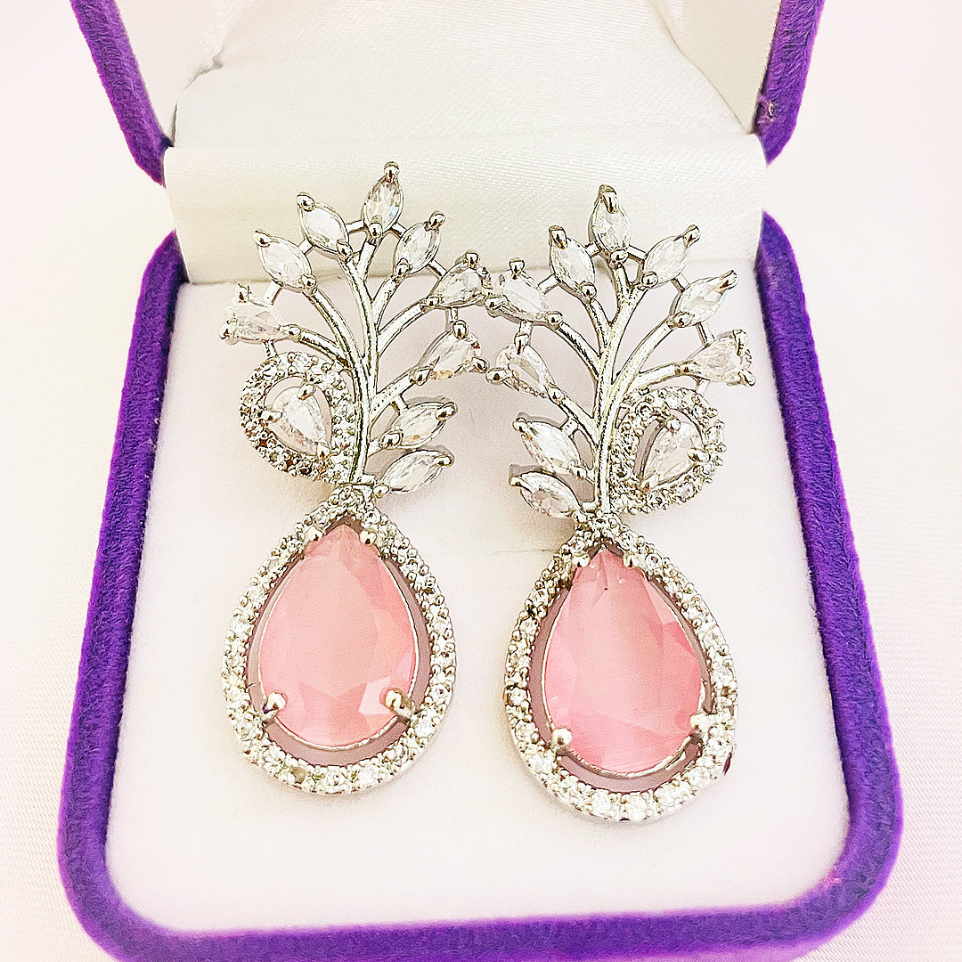 Annelise Teardrop CZ Earrings