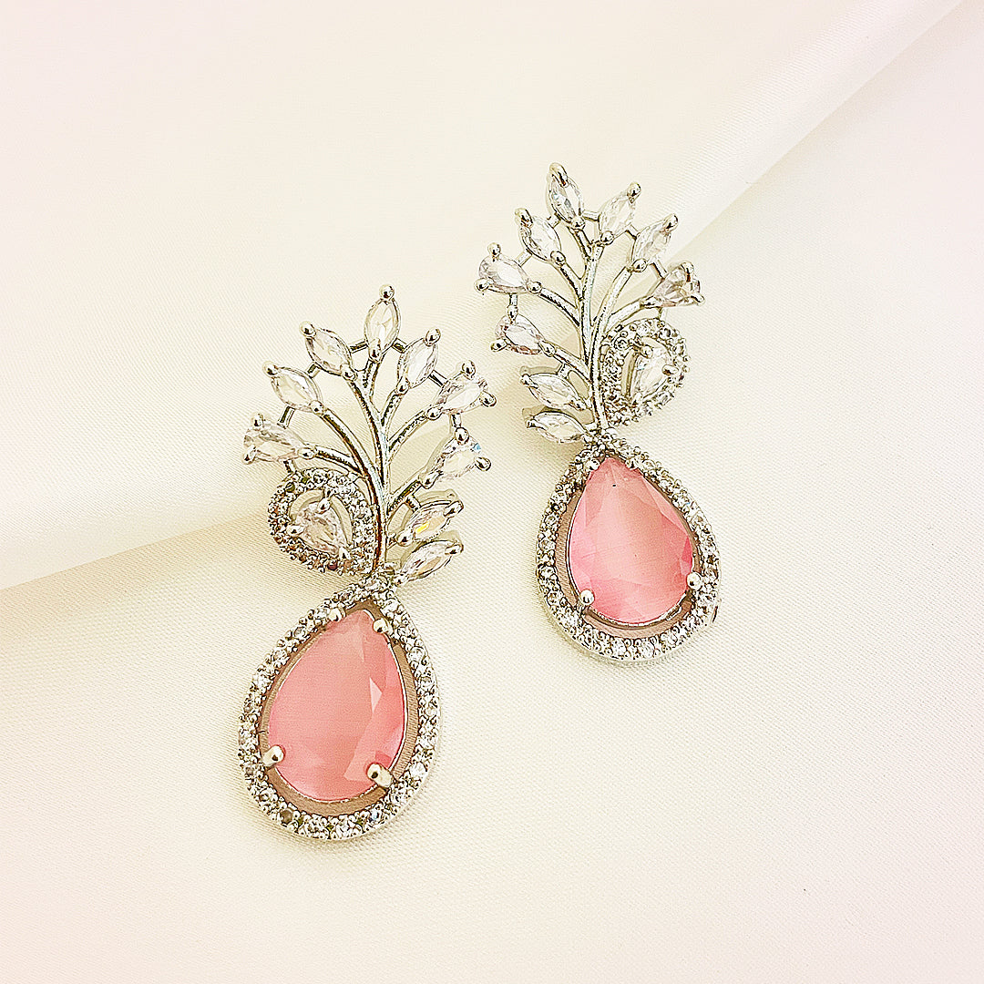 Annelise Teardrop CZ Earrings