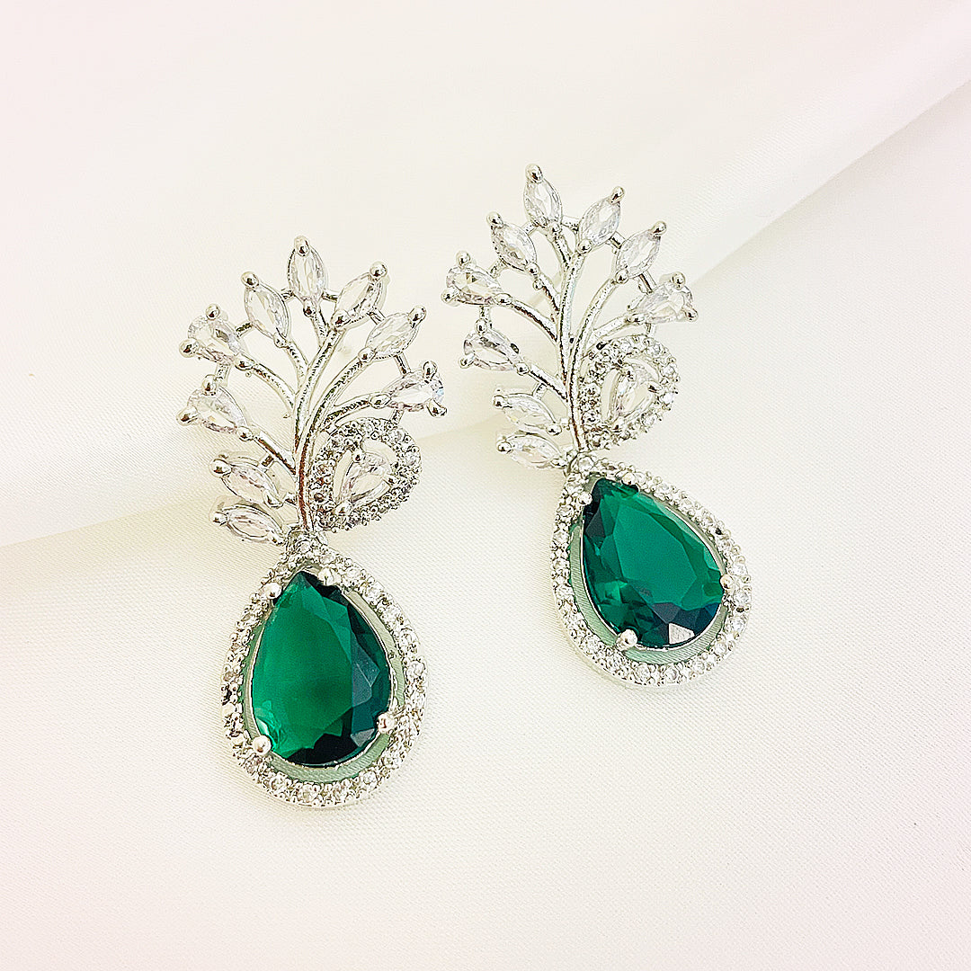 Annelise Teardrop CZ Earrings