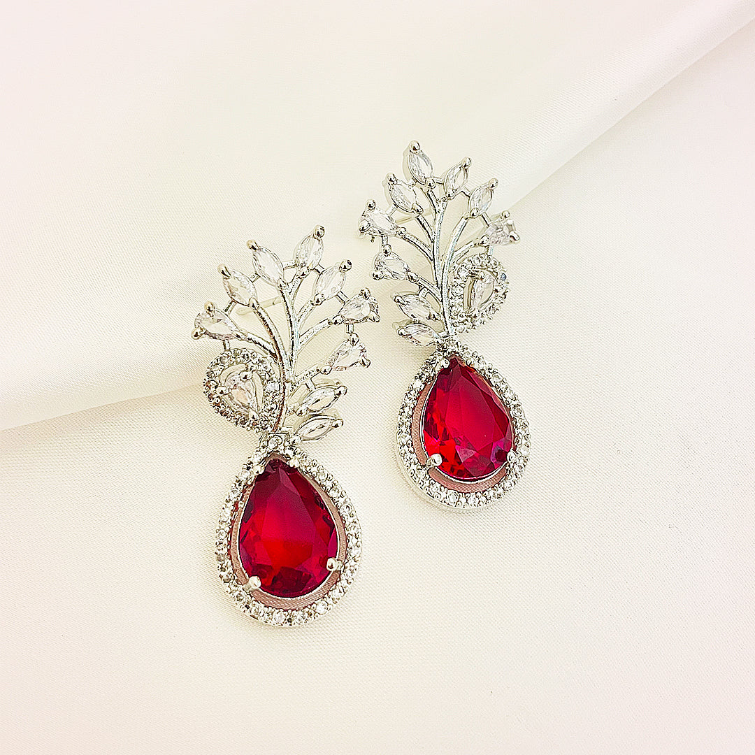 Annelise Teardrop CZ Earrings