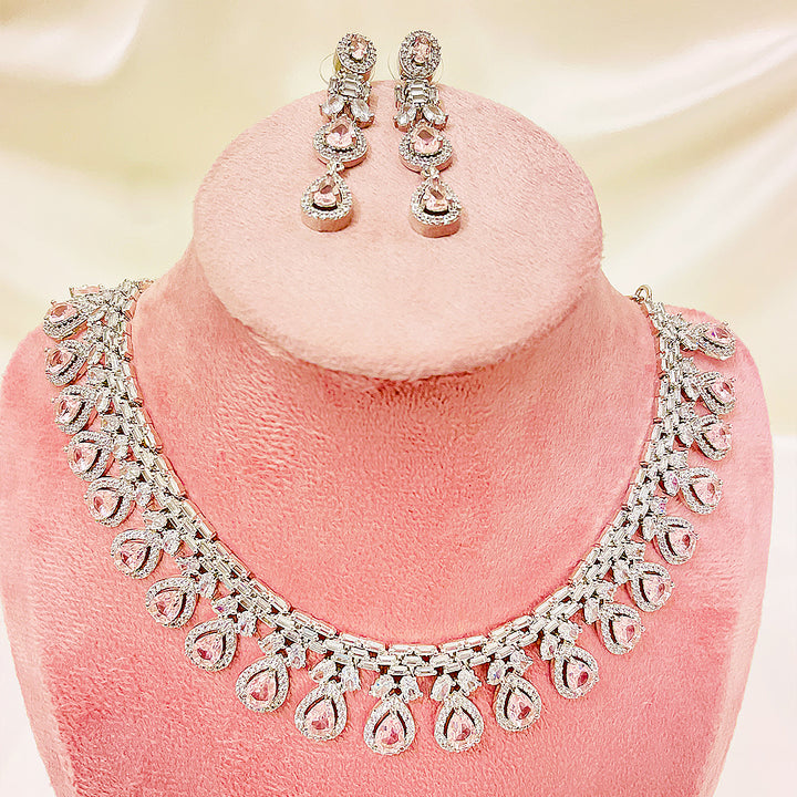 Amelia Teardrop CZ Necklace & Earrings Set