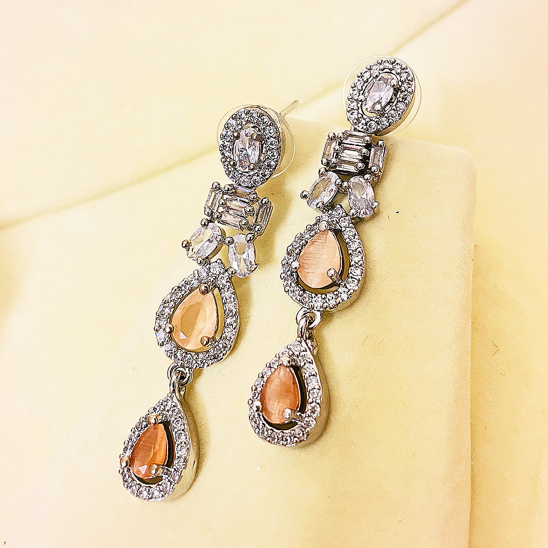 Amelia Teardrop CZ Necklace & Earrings Set