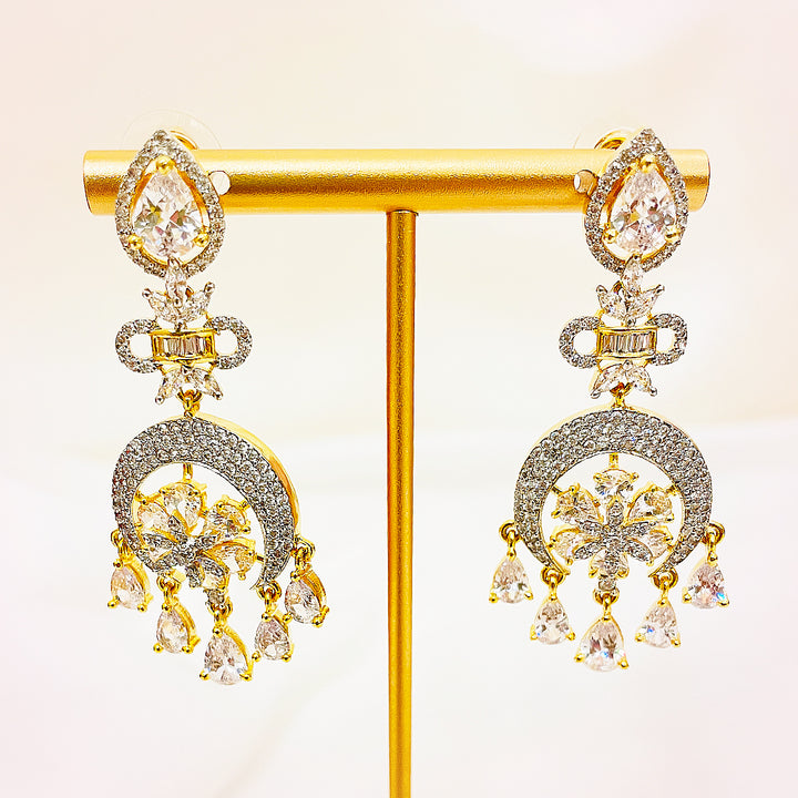 Marigold Golden Bloom Necklace Set With Bindiya