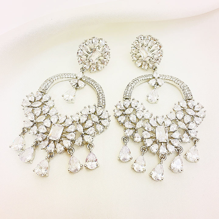Juliette Radiant Chandelier CZ Earrings