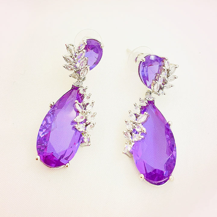 Clarissa Oval Cut CZ Statement Earrings