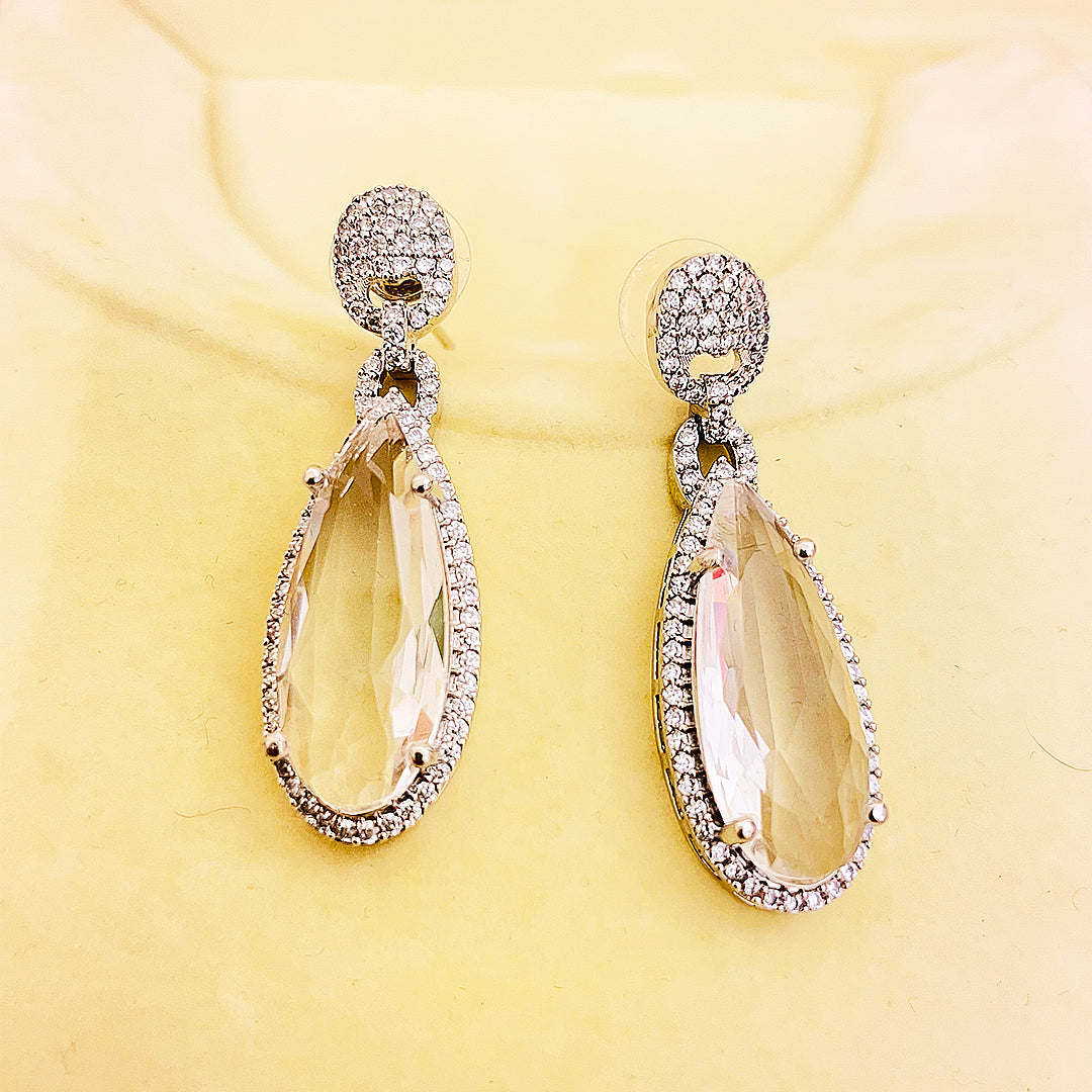 Viviana Teardrop CZ Earrings