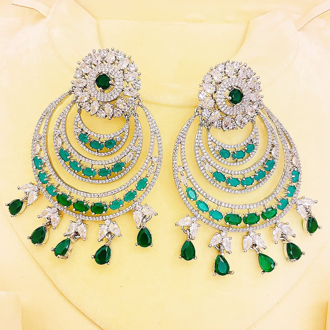 Rosalina CZ Cascade Chandelier AD Earrings