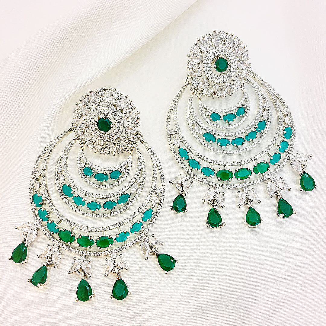 Rosalina CZ Cascade Chandelier AD Earrings