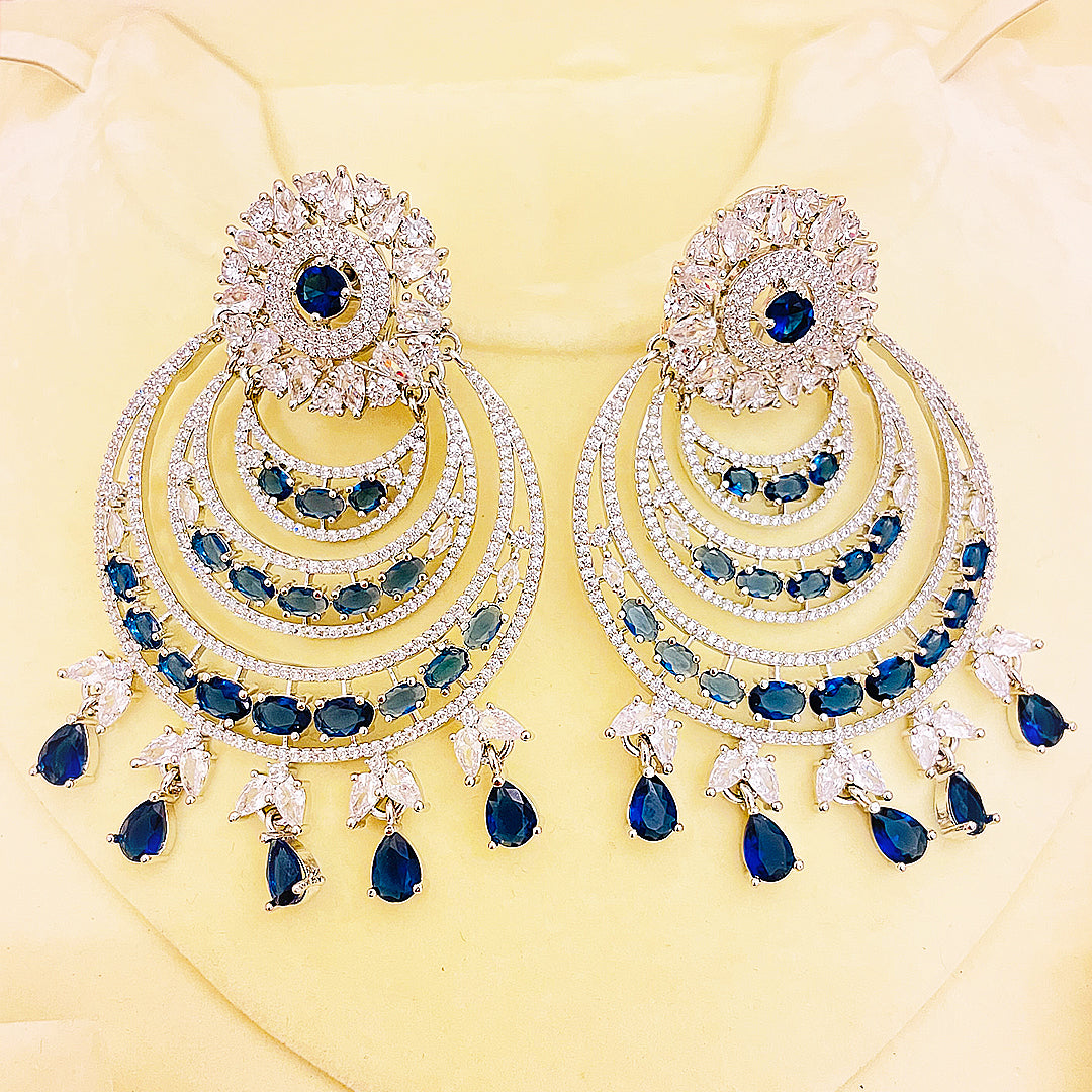 Rosalina CZ Cascade Chandelier AD Earrings