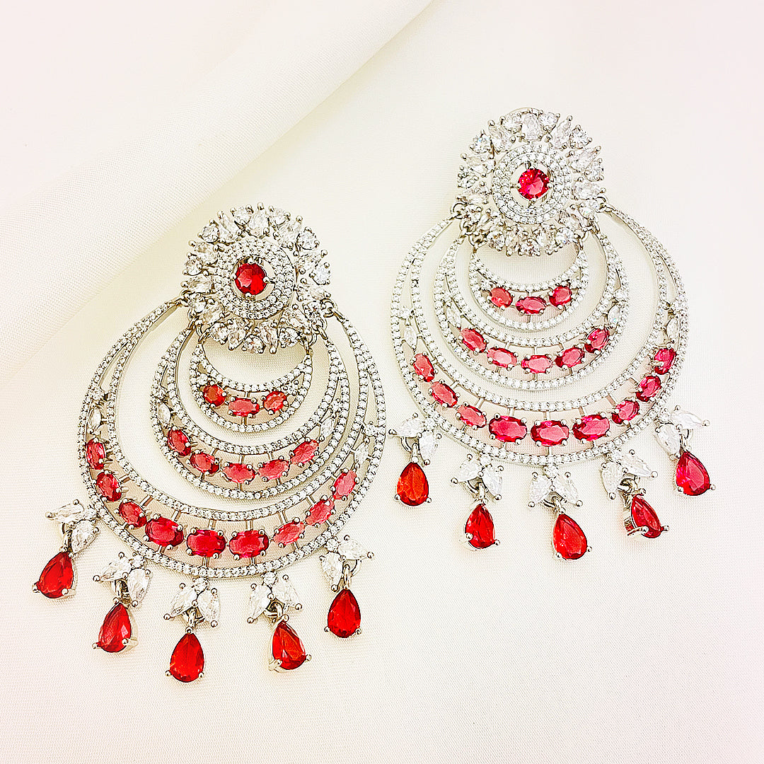Rosalina CZ Cascade Chandelier AD Earrings