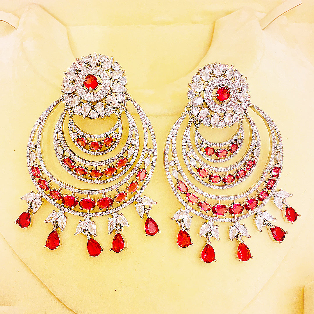 Rosalina CZ Cascade Chandelier AD Earrings