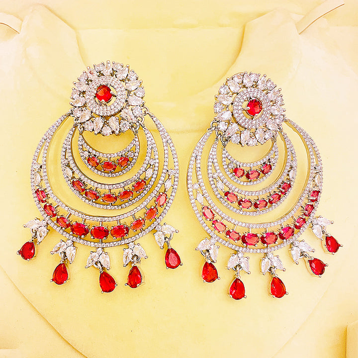 Rosalina CZ Cascade Chandelier AD Earrings