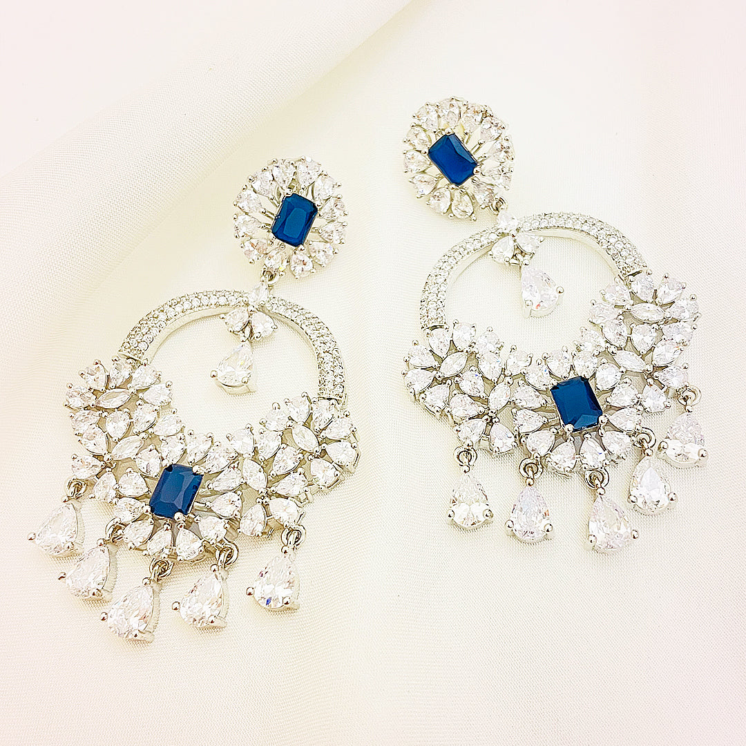 Juliette Radiant Chandelier CZ Earrings