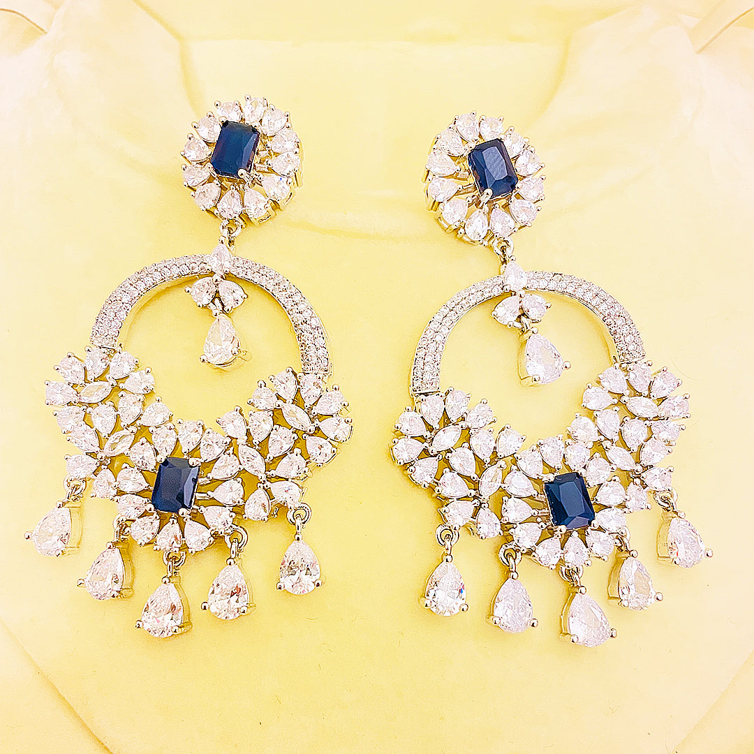 Juliette Radiant Chandelier CZ Earrings