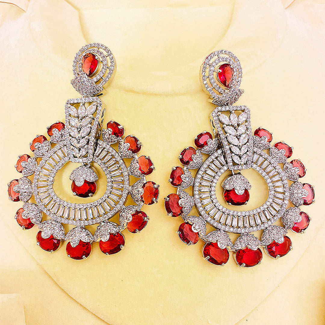 Melisande Regal CZ Chandelier AD Earrings