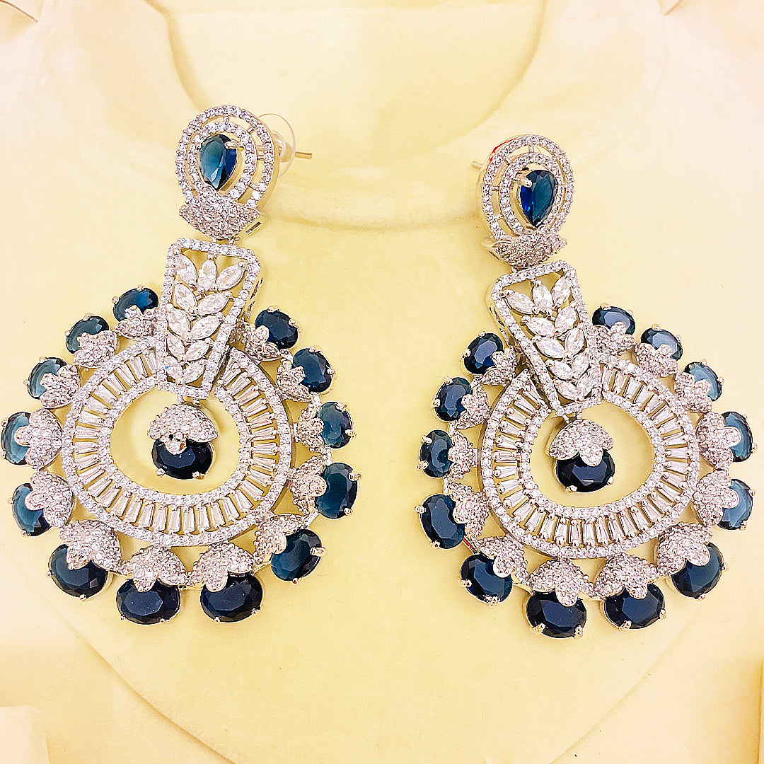 Melisande Regal CZ Chandelier AD Earrings