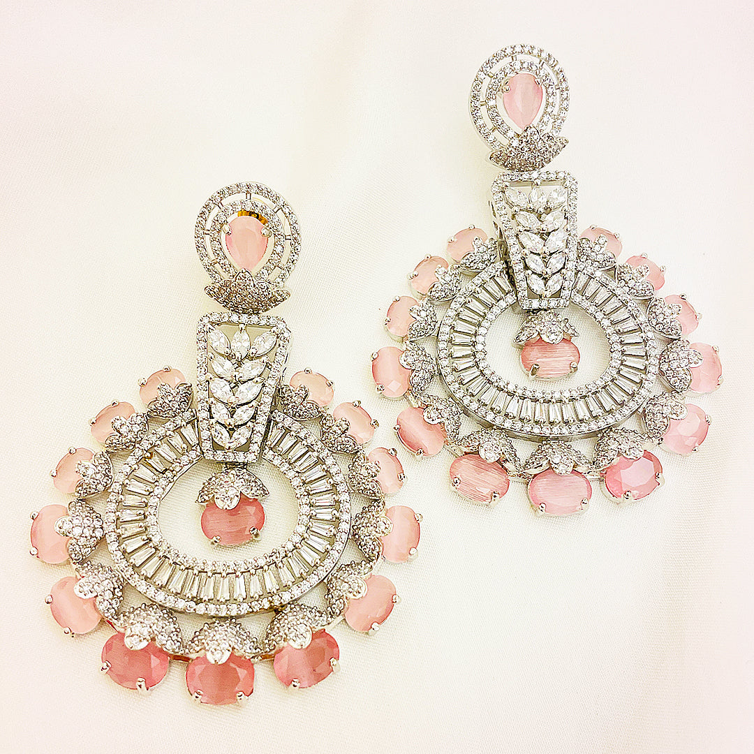 Melisande Regal CZ Chandelier AD Earrings