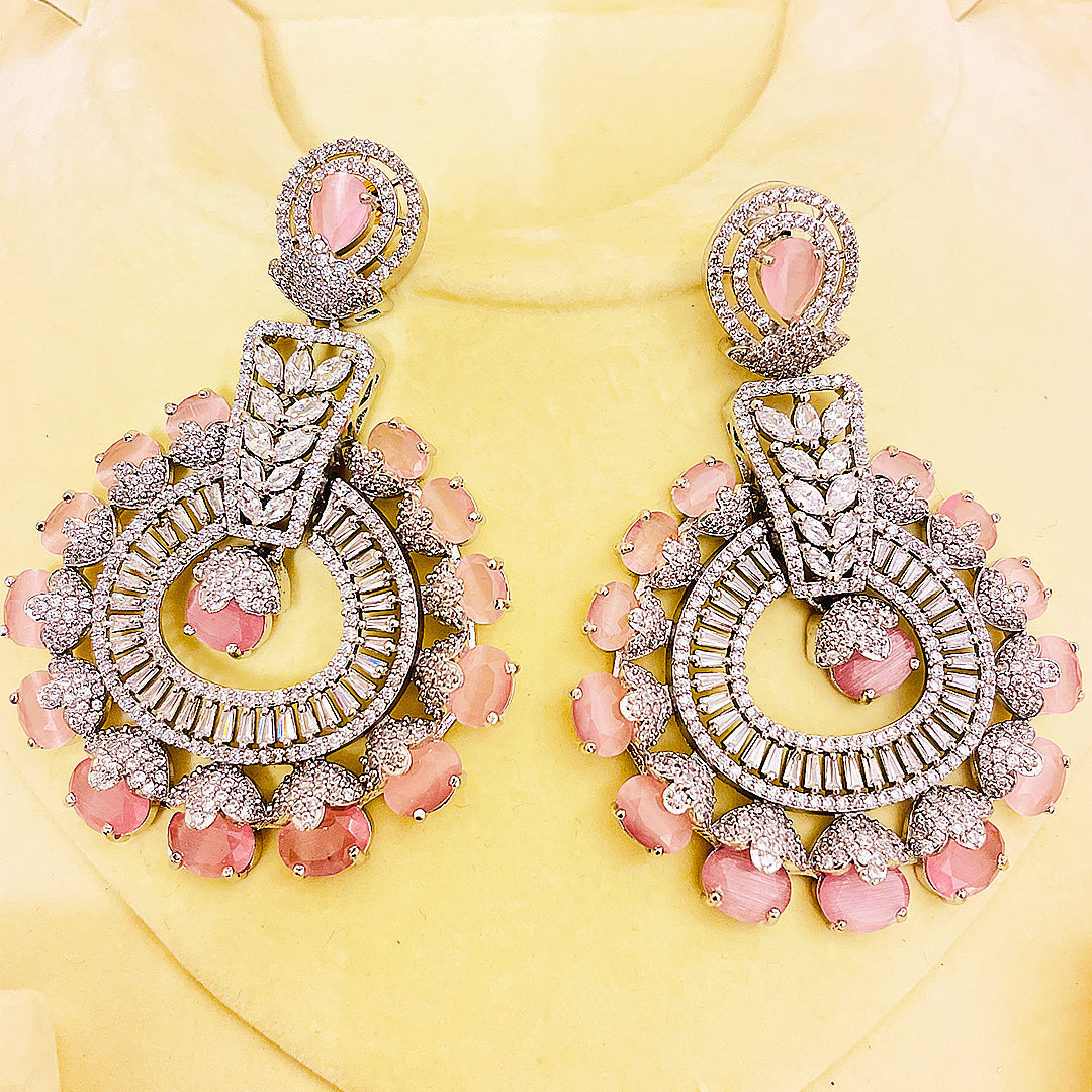 Melisande Regal CZ Chandelier AD Earrings