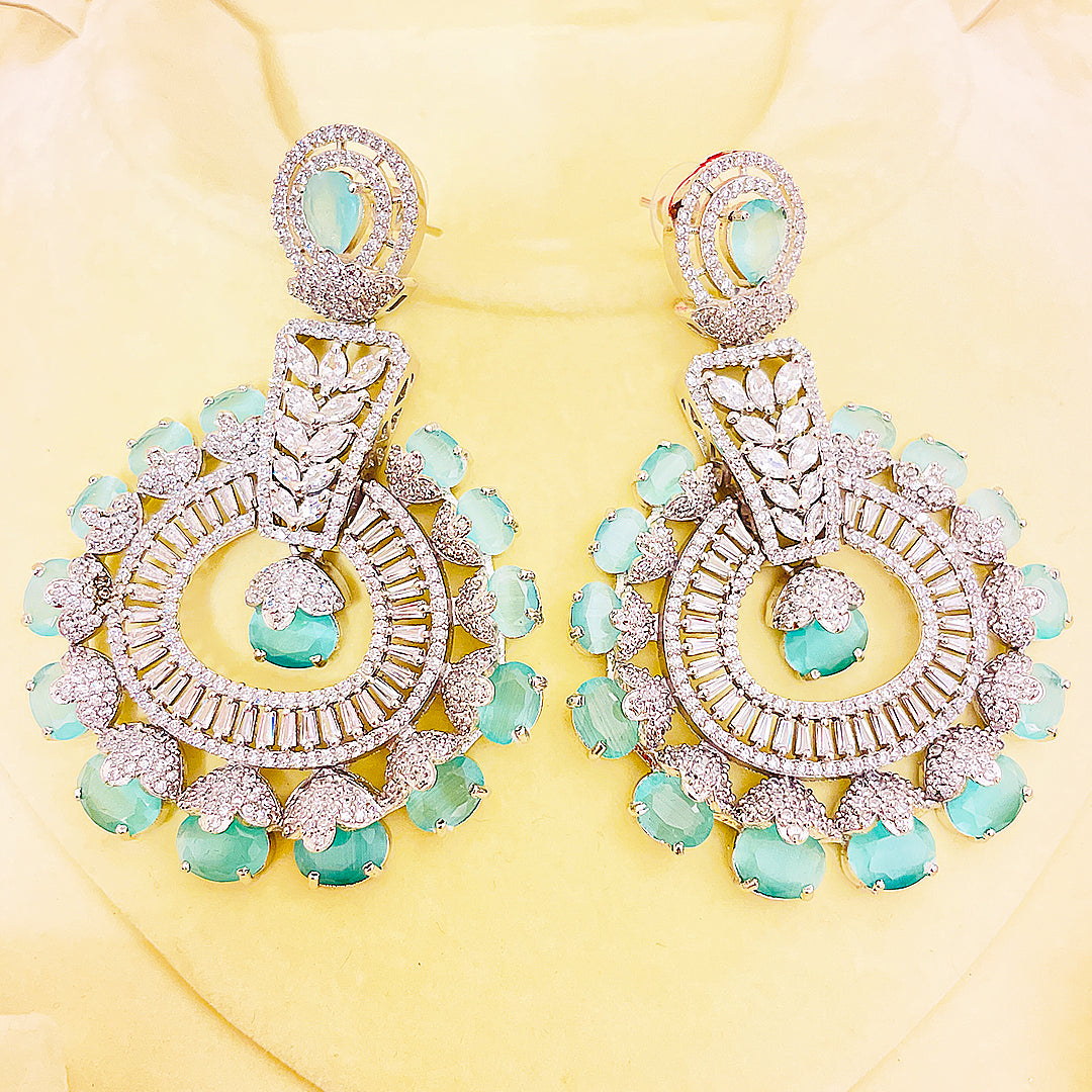 Melisande Regal CZ Chandelier AD Earrings