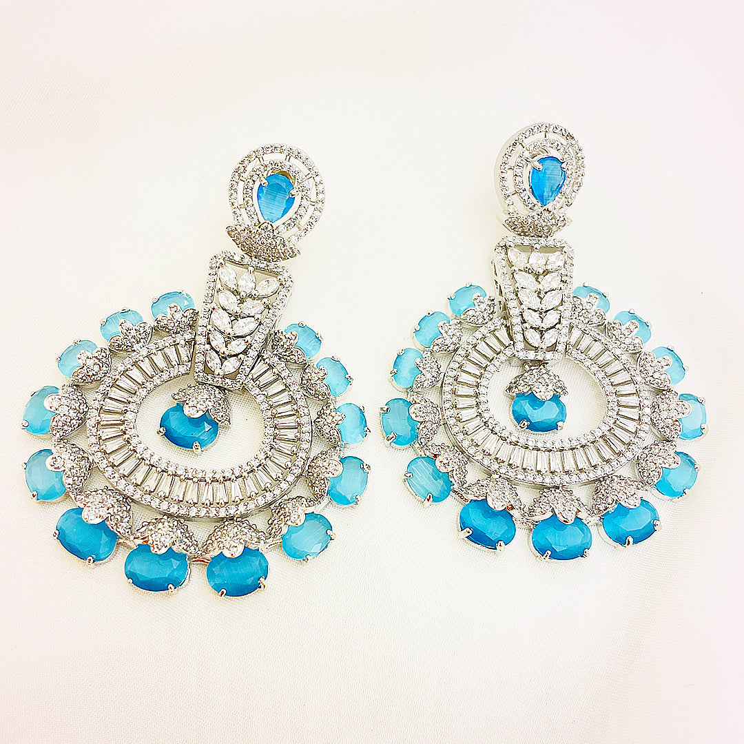 Melisande Regal CZ Chandelier AD Earrings