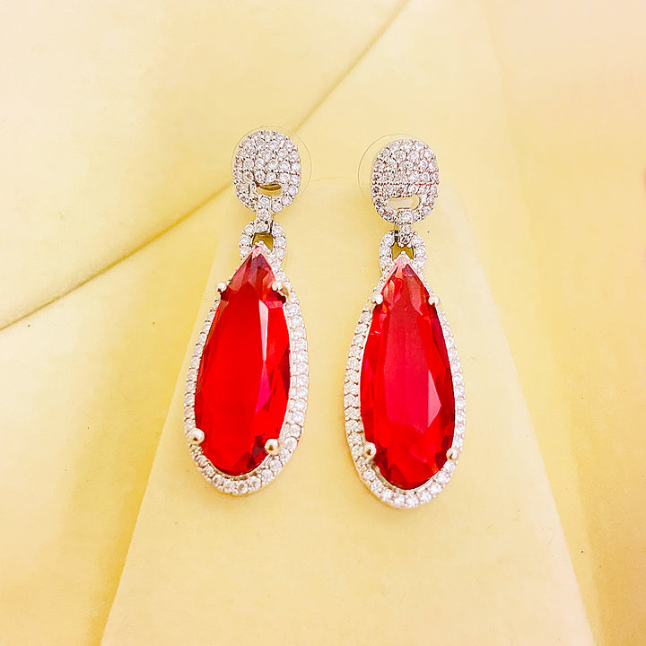 Viviana Teardrop CZ Earrings
