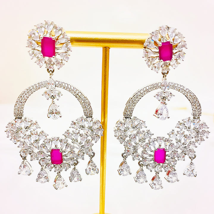 Juliette Radiant Chandelier CZ Earrings