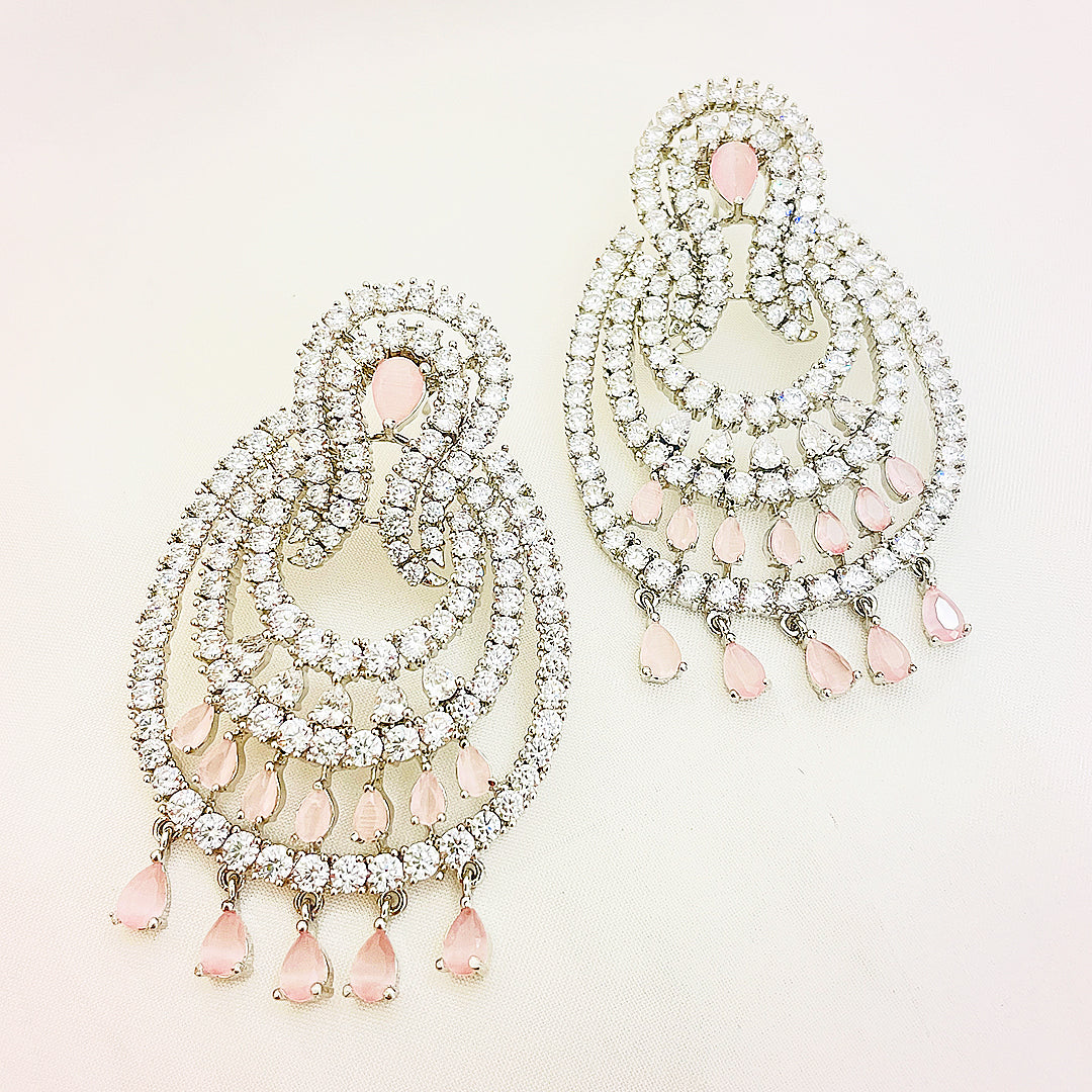 Tahlia Radiant Cascade CZ Earrings