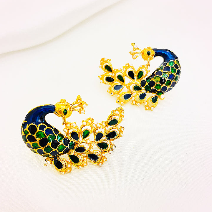 Moor Meena Kundan Gold Plated Studs