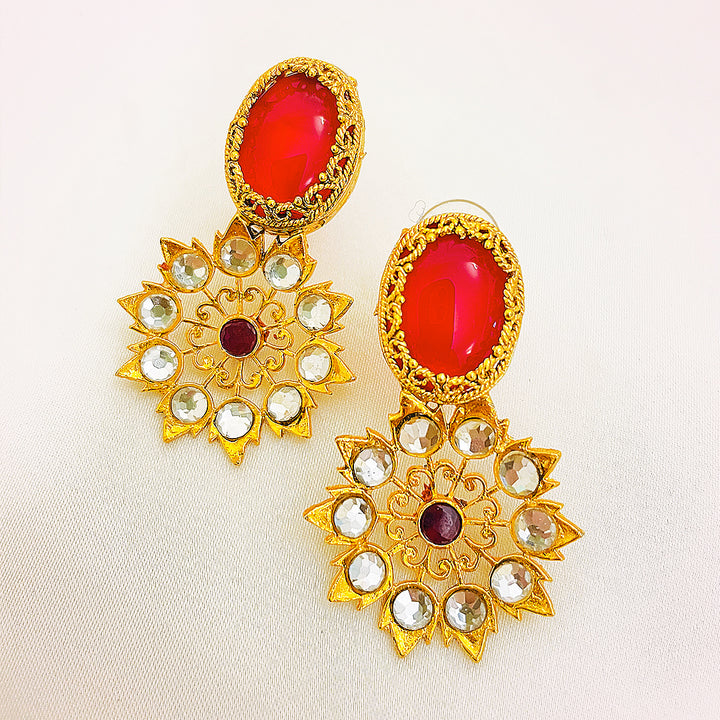 Kundan Gold-Plated Naema Earrings