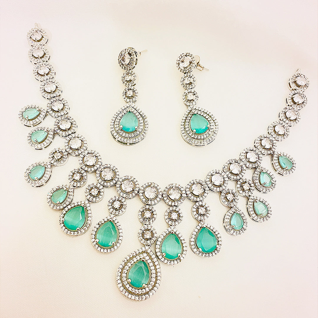 Demi Teardrop Cascade Necklace Set