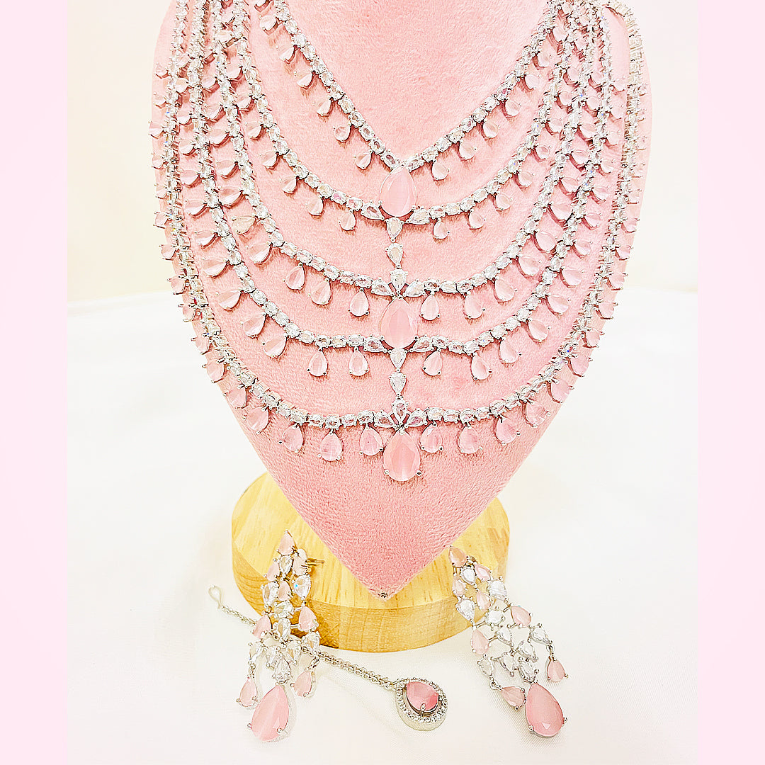Zoe Layered Drop Necklace Set