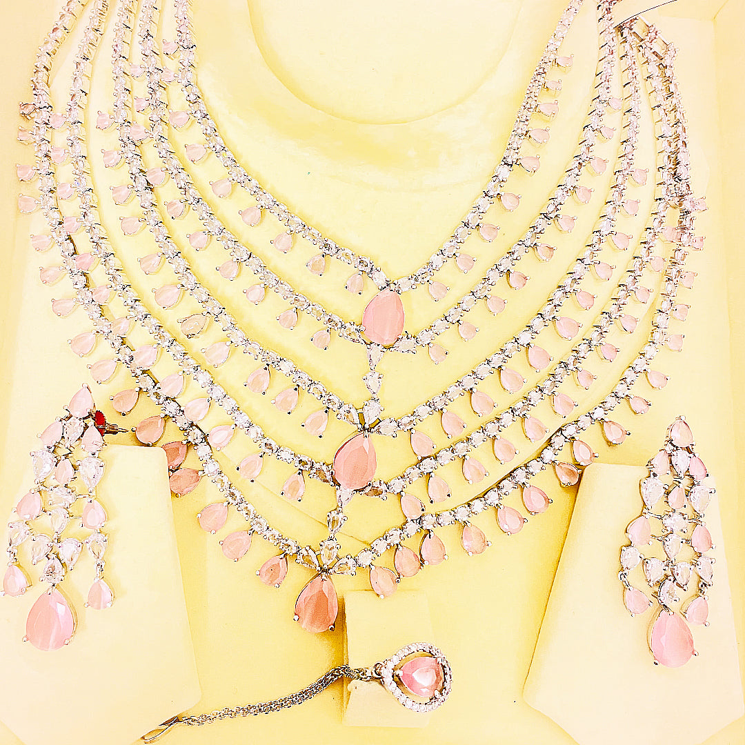 Zoe Layered Drop Necklace Set