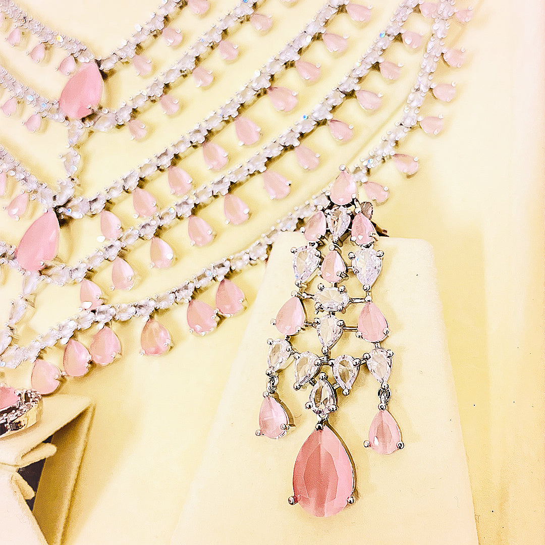 Zoe Layered Drop Necklace Set