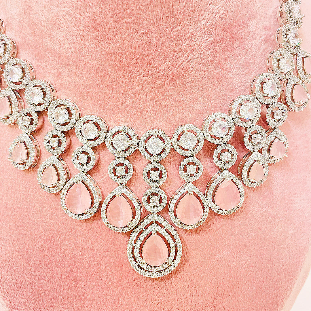 Demi Teardrop Cascade Necklace Set