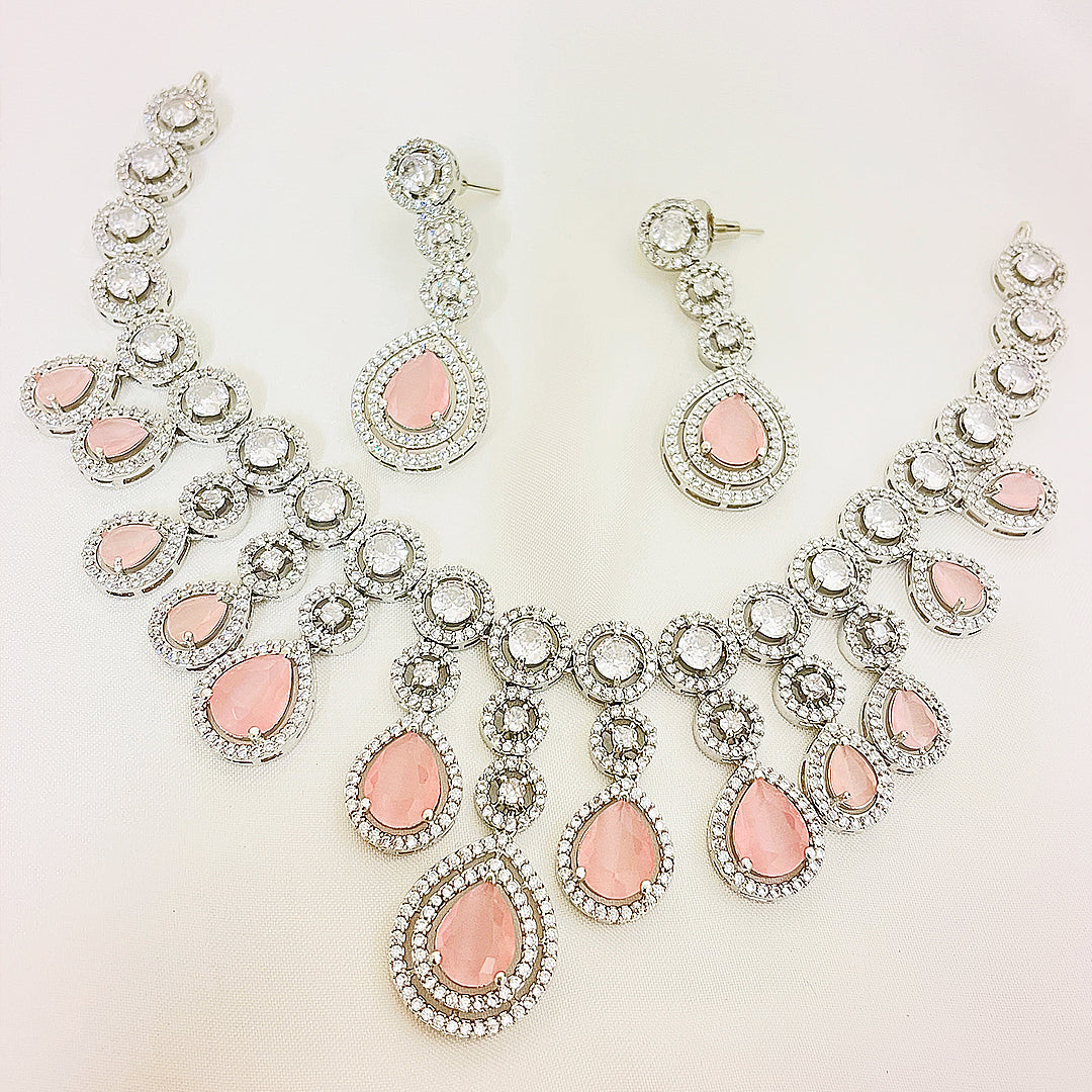 Demi Teardrop Cascade Necklace Set